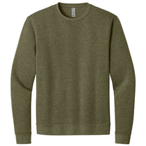Next Level Men's Heather Military Green Apparel Adult Malibu Crewneck Sweatshirt