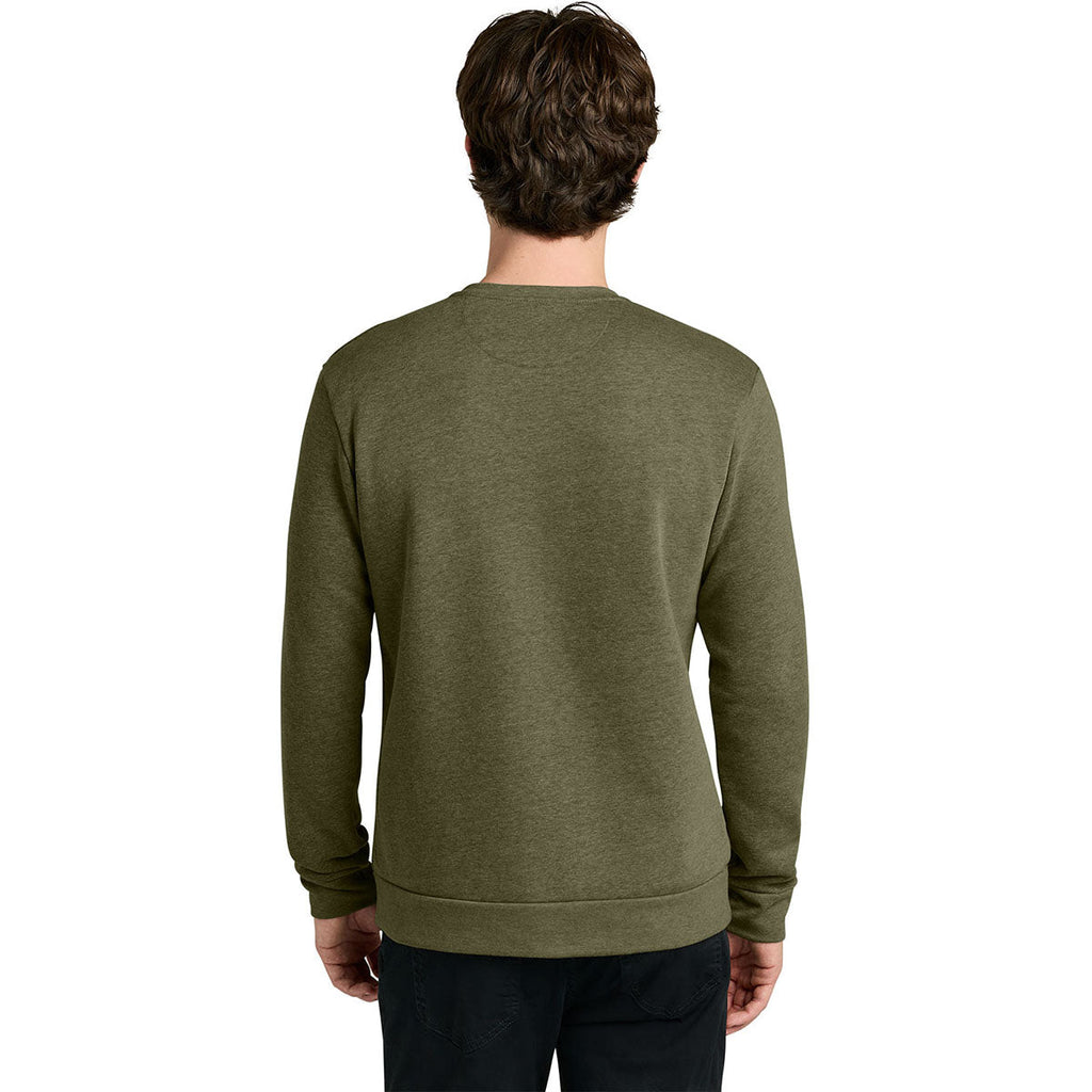 Next Level Men's Heather Military Green Apparel Adult Malibu Crewneck Sweatshirt
