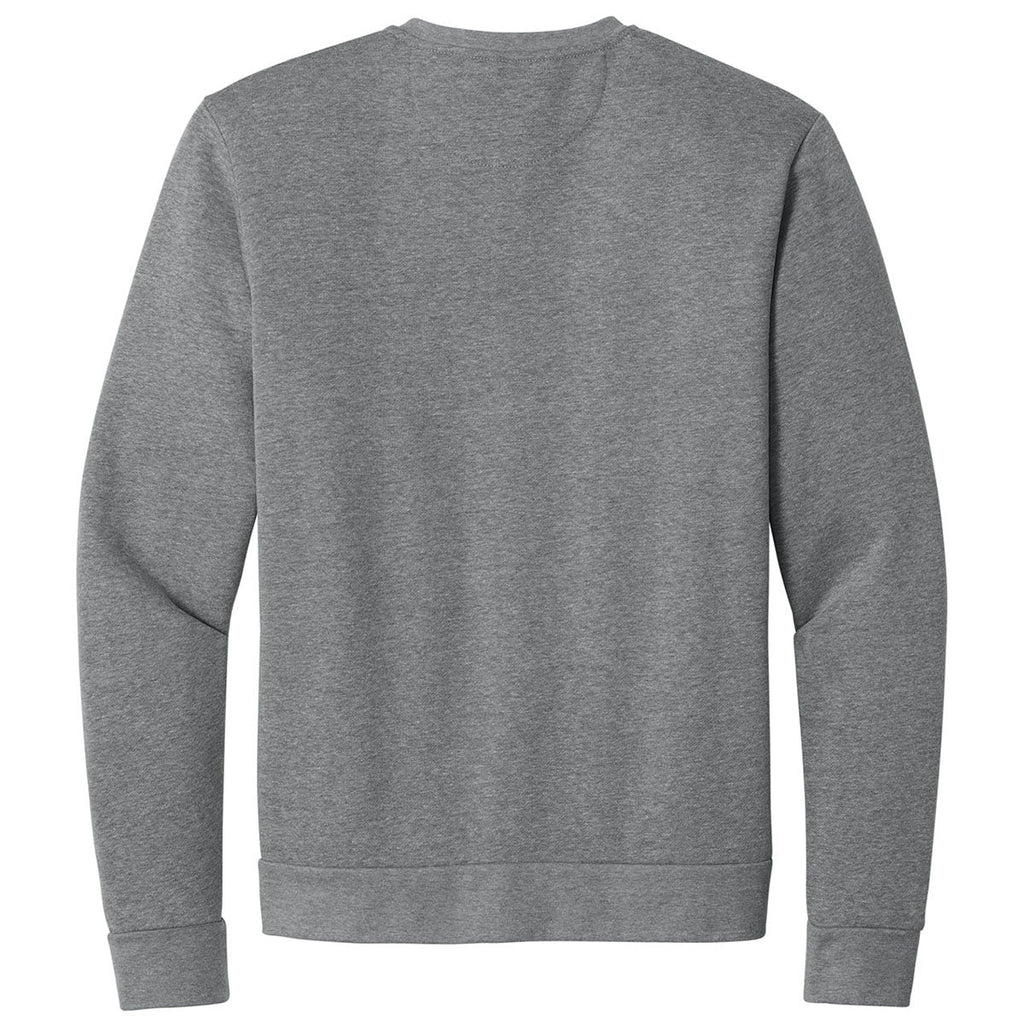 Next Level Men's Heather Gray Apparel Adult Malibu Crewneck Sweatshirt