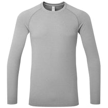 Onna Men's Heather Grey Unstoppable Long Sleeve Fresh Underscrub Base Layer T-Shirt