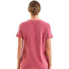 Onna Women's Calm Pink Invisible V-Neck Stretch Scrub Top