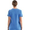 Onna Women's Ceil Blue Invisible V-Neck Stretch Scrub Top