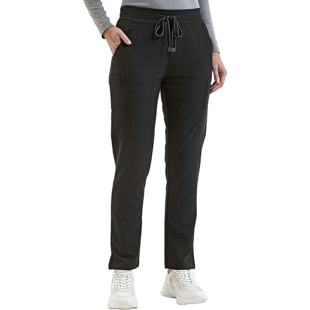 Onna Women's Black Relentless Stretch Cargo Scrub Pants
