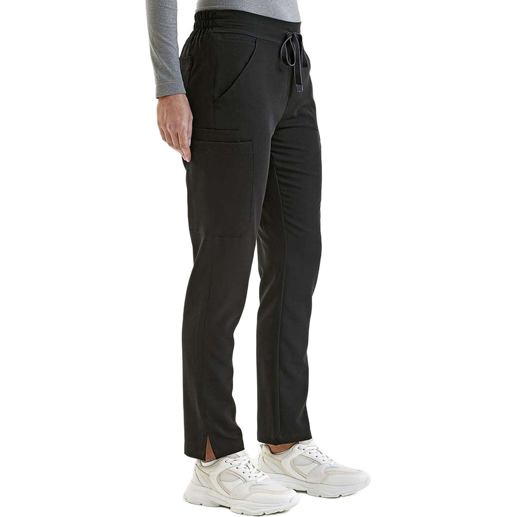 Onna Women's Black Relentless Stretch Cargo Scrub Pants