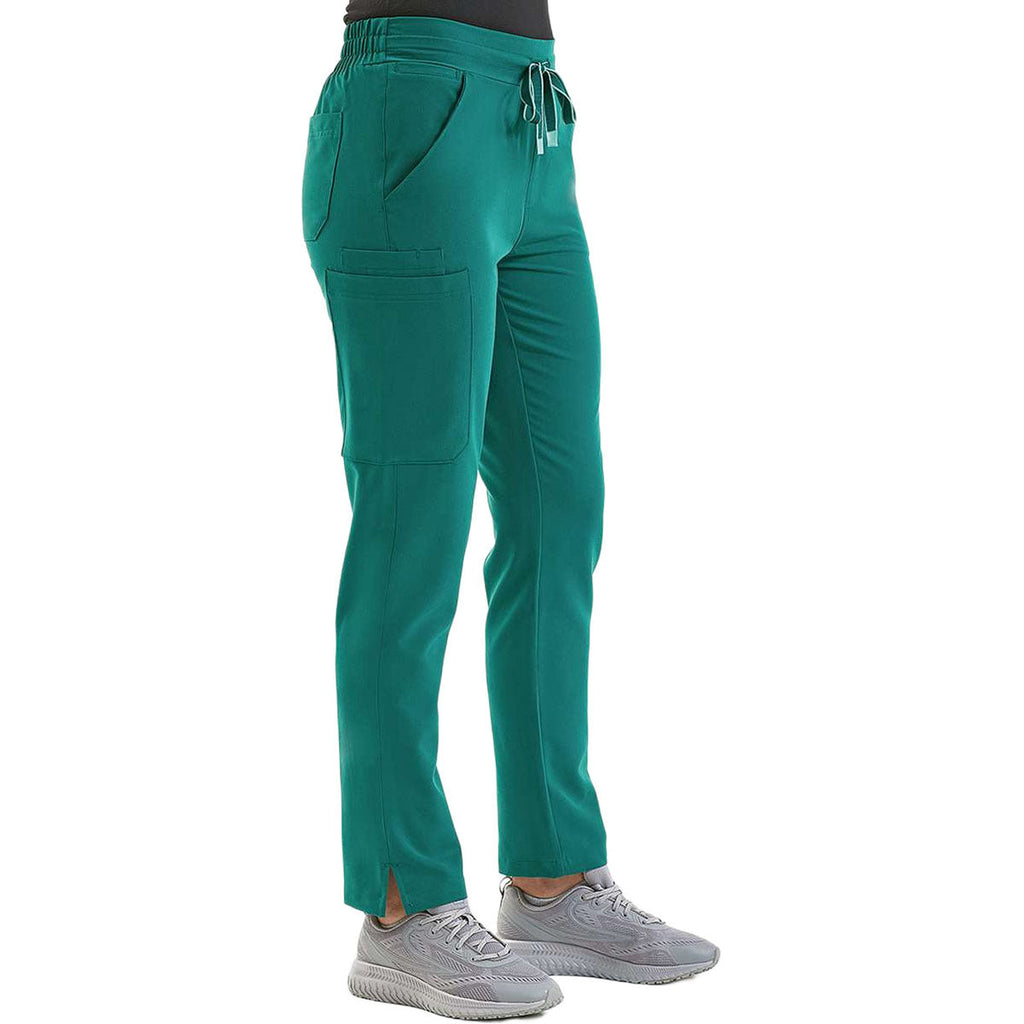 Onna Women's Clean Green Relentless Stretch Cargo Scrub Pants