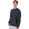 Hanes Unisex Charcoal Heather Beefy Sweats Premium Heavyweight Crewneck Sweatshirt