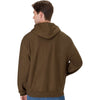 Hanes Unisex Army Brown Beefy Sweats Premium Heavyweight Hooded Sweatshirt