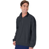 Hanes Unisex Charcoal Heather Beefy Sweats Premium Heavyweight Quarter-Zip Sweatshirt