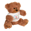 The Magnet Group White Plush Bear with Embroidered Paws and T-Shirt