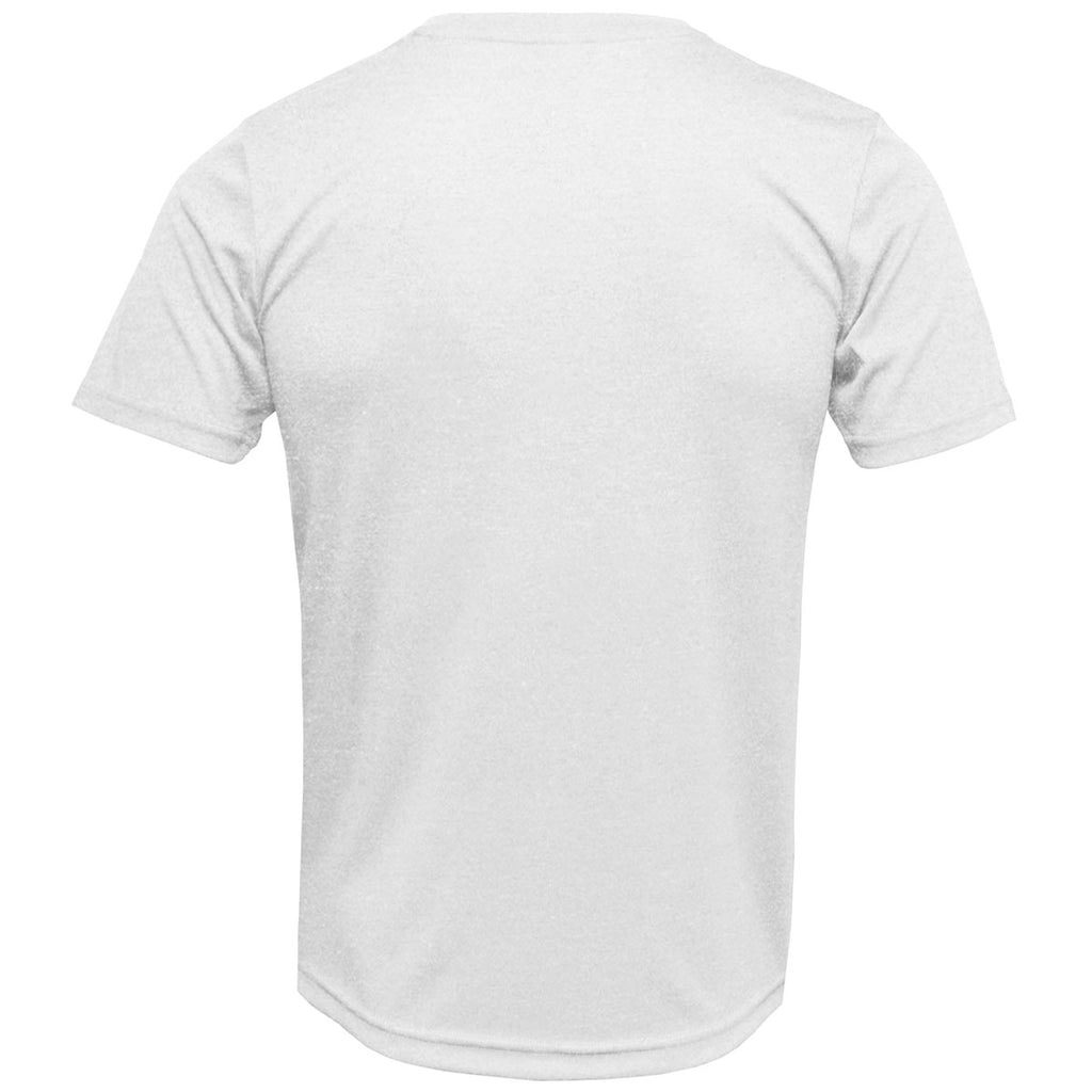 BAW Unisex White Soft-Tek Blended T-Shirt