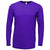 BAW Unisex Purple Soft-Tek Blend Long Sleeve Shirt