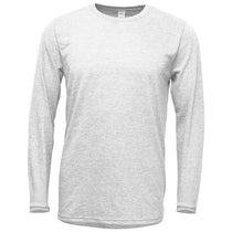 BAW Unisex White Soft-Tek Blend Long Sleeve Shirt