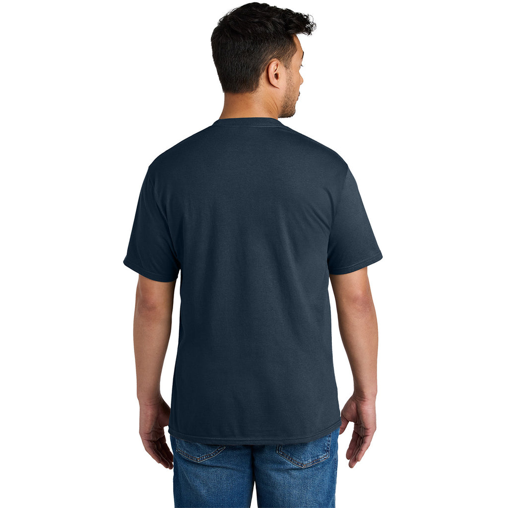 Port & Company Unisex Deep Navy CVC Tee