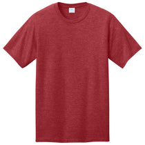 Port & Company Unisex Team Cardinal Heather CVC Tee