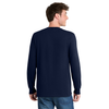Port & Company Men's Navy Long Sleeve Core Blend Tee