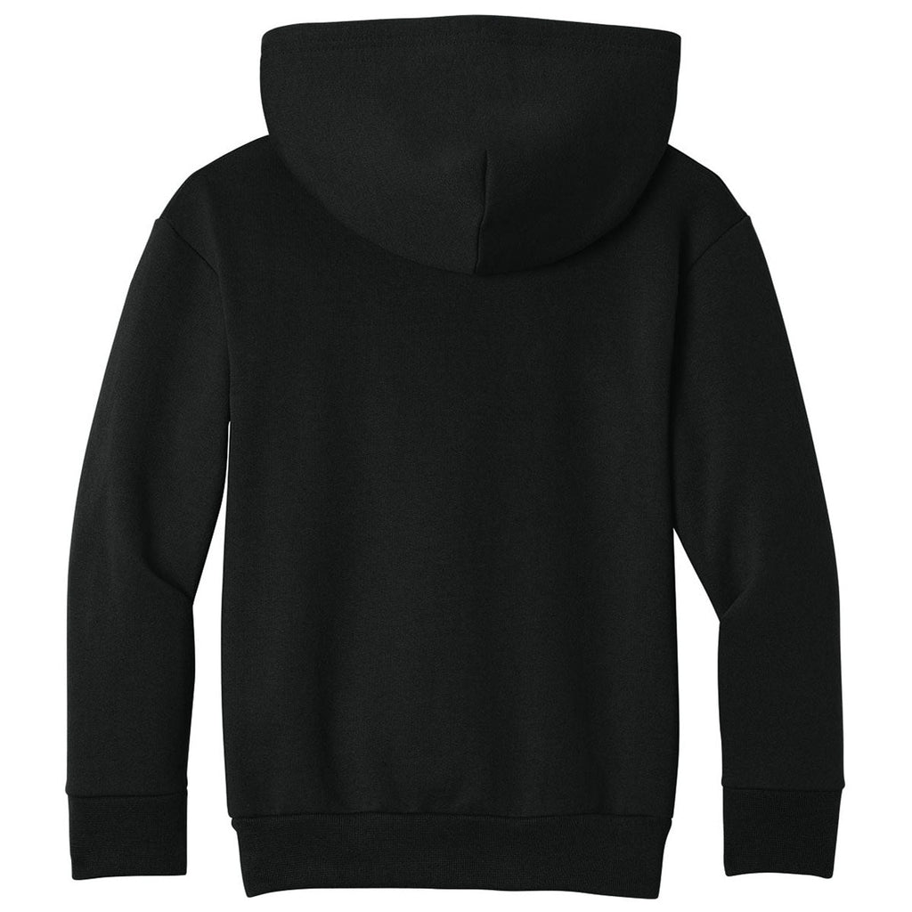 Port & Co. Youth Jet Black Easy Fleece Pullover Hooded Sweatshirt