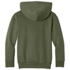 Port & Co. Youth Olive Drab Green Easy Fleece Pullover Hooded Sweatshirt