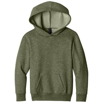 Port & Co. Youth Olive Drab Green Heather Easy Fleece Pullover Hooded Sweatshirt