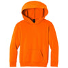 Port & Co. Youth Safety Orange Easy Fleece Pullover Hooded Sweatshirt