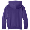 Port & Co. Youth Team Purple Easy Fleece Pullover Hooded Sweatshirt
