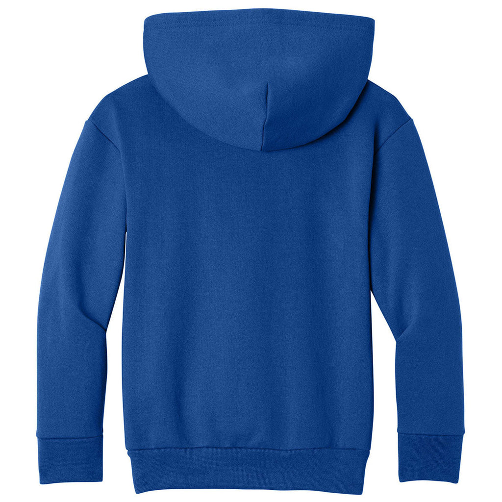 Port & Co. Youth True Royal Easy Fleece Pullover Hooded Sweatshirt