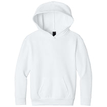 Port & Co. Youth White Easy Fleece Pullover Hooded Sweatshirt