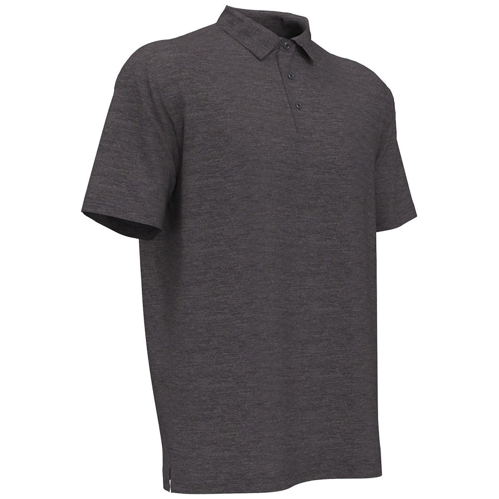 Perry Ellis Men's Caviar Heather Double Knit Polo