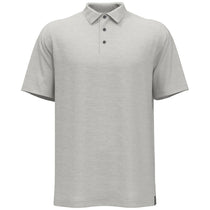 Perry Ellis Men's White Grey Heather Double Knit Polo