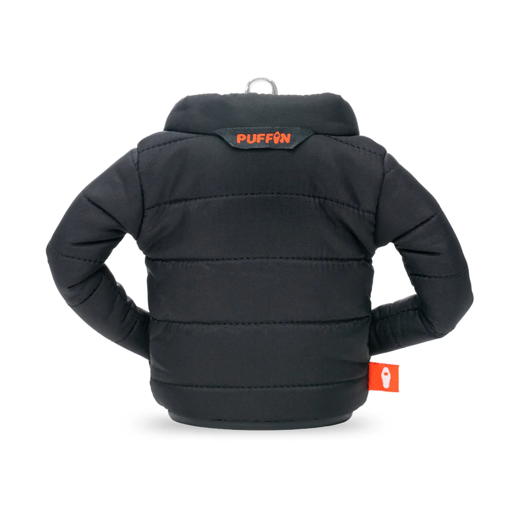 Puffin Drinkwear Black Puffy Can Cooler