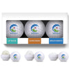 Mixie White 3 Pack Golf Ball Lip Moisturizer, Mints & SPF15 Lip Moisturizer