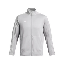 Under Armour Men's Mod Gray/White UA Command Full Zip Warm Up