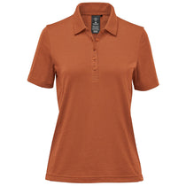 Stormtech Women's Rust Settebello Short Sleeve Polo