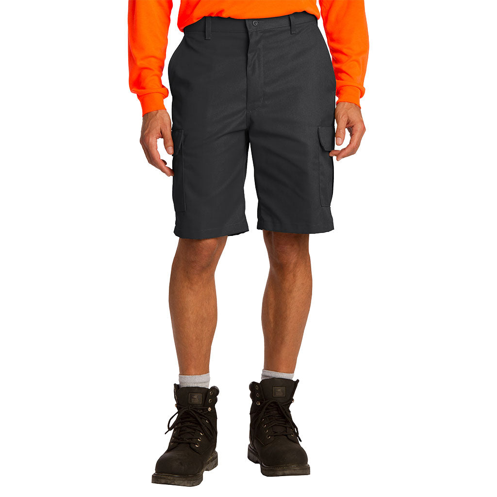 Red Kap Men Black Industrial Cargo Short