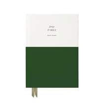 Papier Dark Green Demi Calendar Year Planner