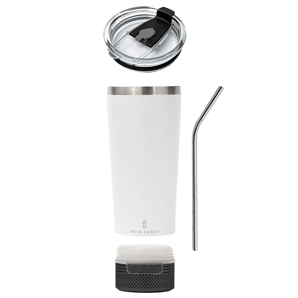 Ball Pro White Go Caddy Tumbler 18 oz.