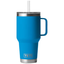 YETI Big Wave Blue Rambler 35 oz Mug with Straw Lid