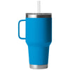 YETI Big Wave Blue Rambler 35 oz Mug with Straw Lid