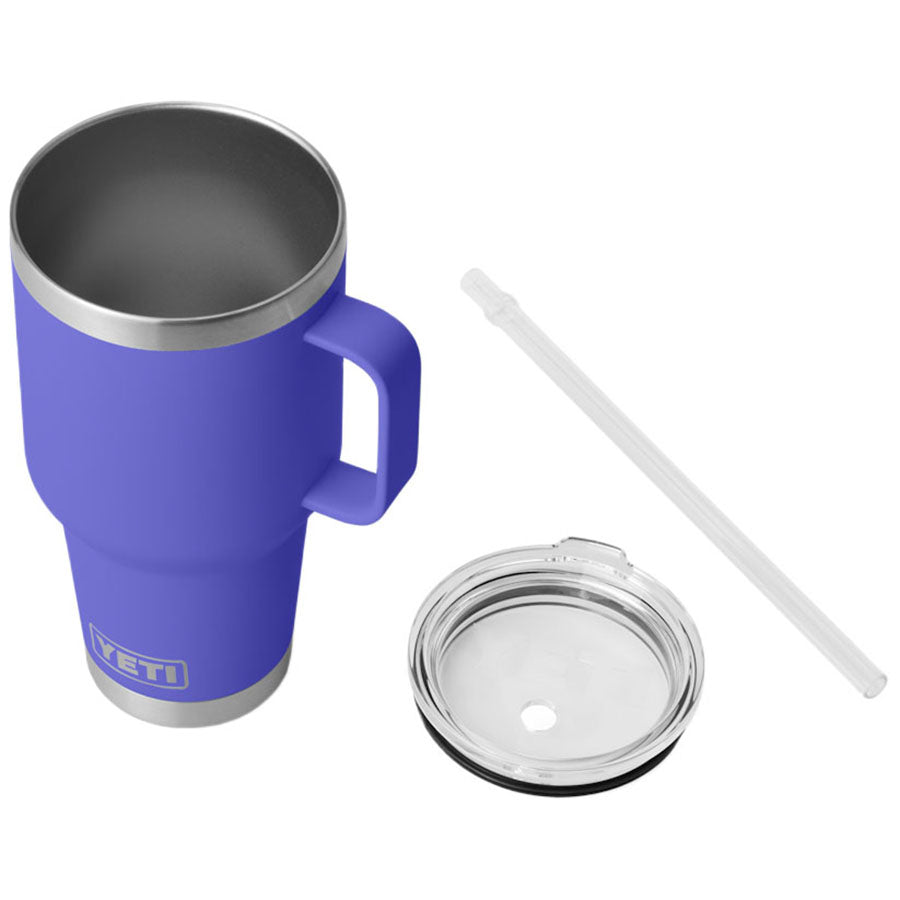 YETI Ultramarine Violet Rambler 35 oz Mug with Straw Lid