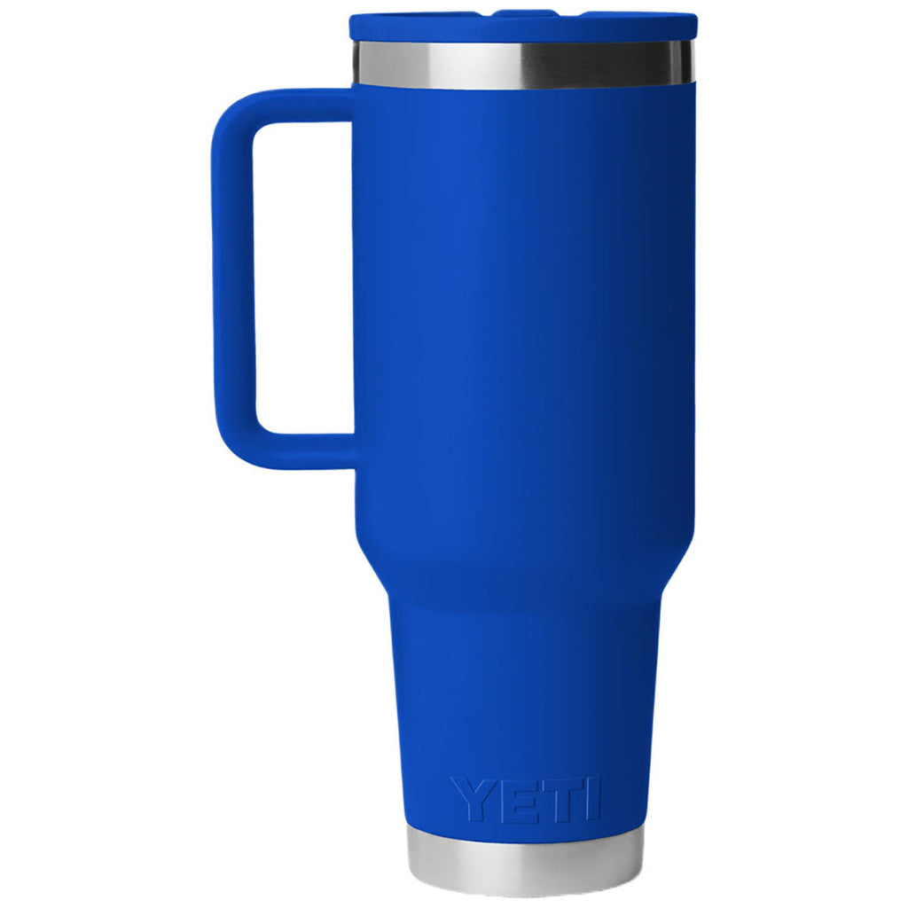 YETI Royal Blue Rambler 40oz Travel Straw Mug