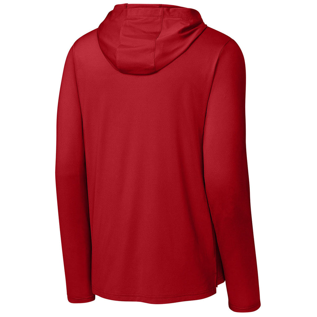 Richardson Men's Red Clutch Long Sleeve Hoodie