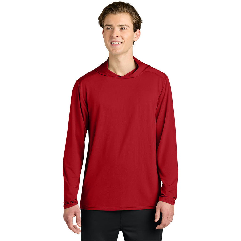Richardson Men's Red Clutch Long Sleeve Hoodie