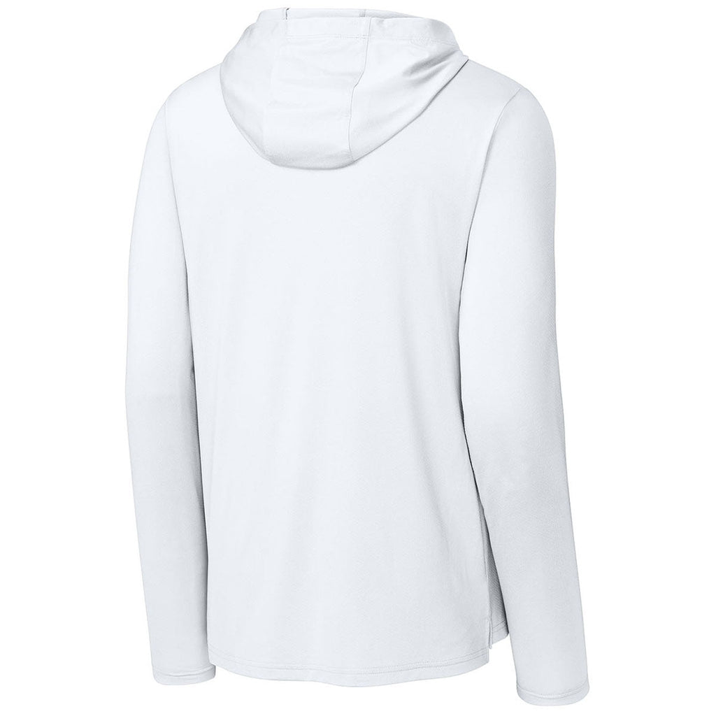 Richardson Men's White Clutch Long Sleeve Hoodie
