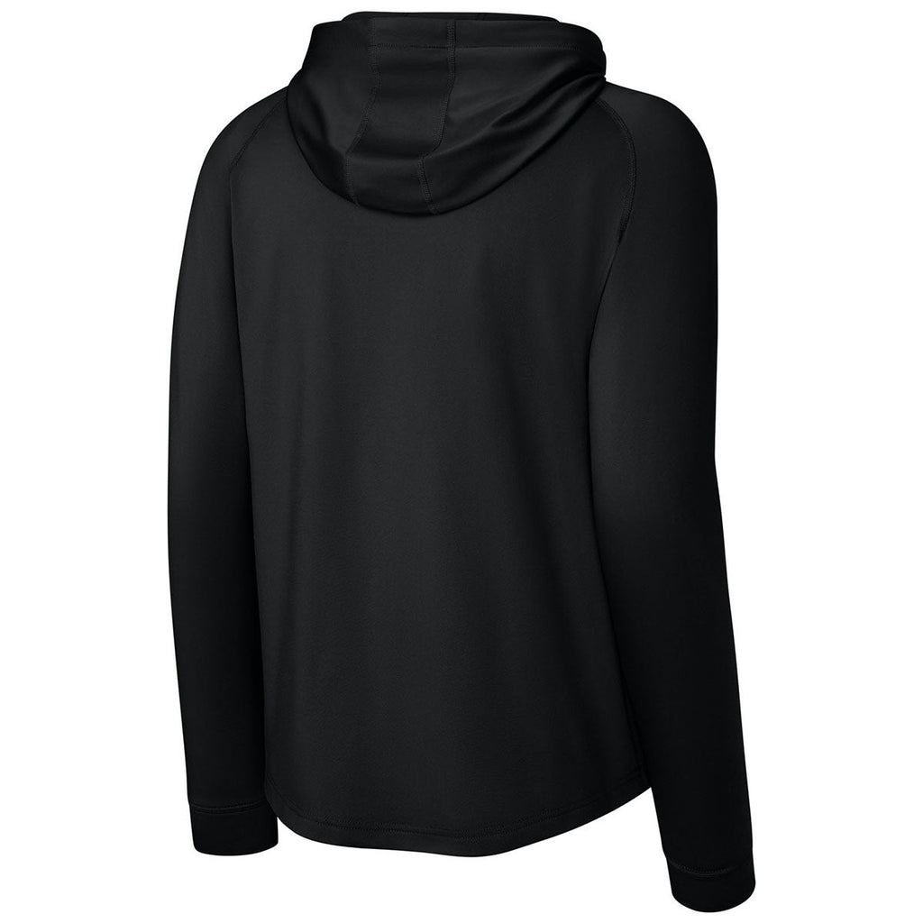 Richardson Men's Black Charge Performance Fleece Long Sleeve Hoodie