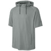 Richardson Men's Grey Charge Performance Fleece Short Sleeve Hoodie
