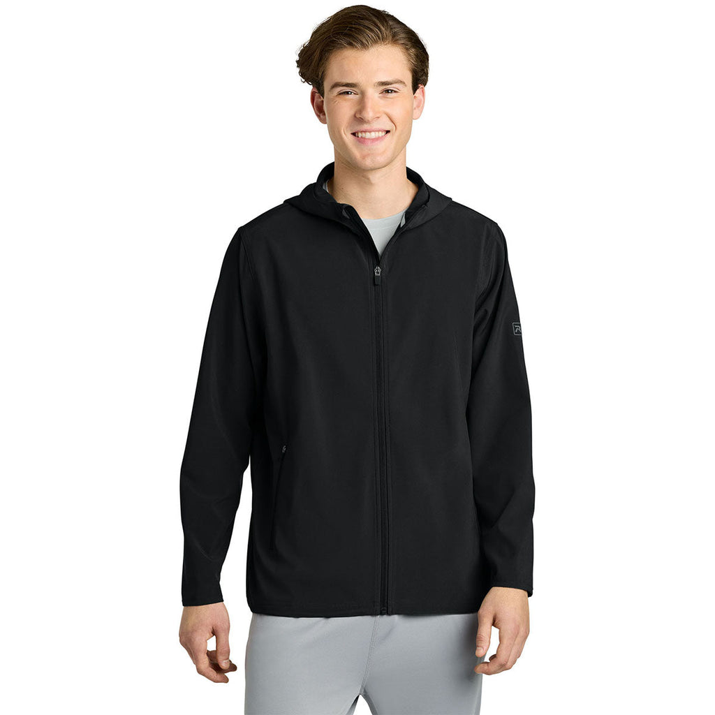 Richardson Men's Black Barrage Hooded Wind Jacket