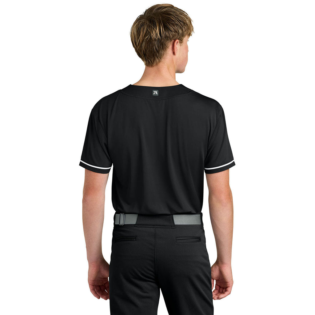 Richardson Men's Black Select 2-Button Baseball Jersey
