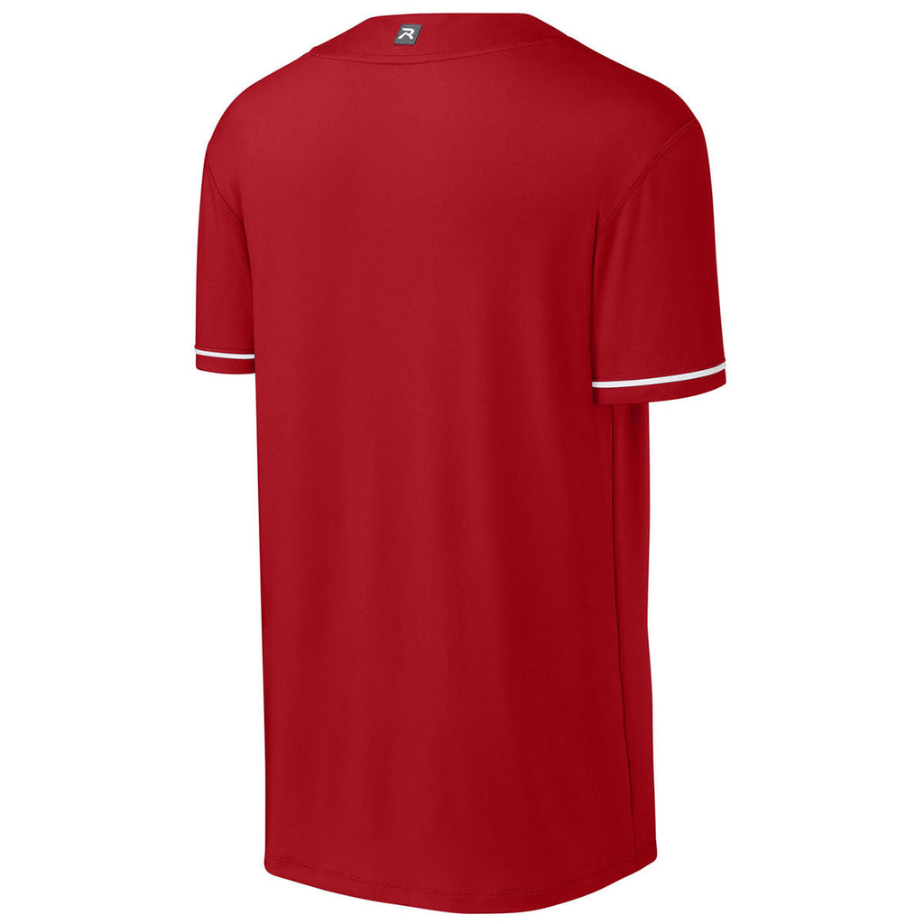 Richardson Men's Red Select 2-Button Baseball Jersey