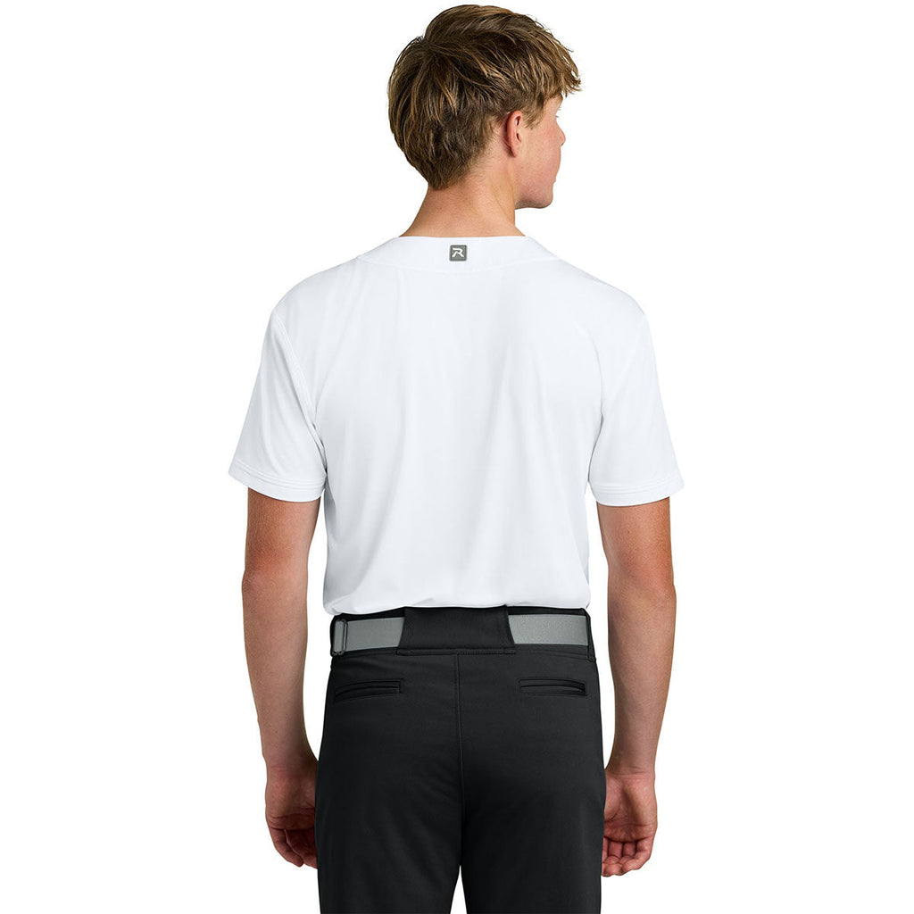 Richardson Men's White Select 2-Button Baseball Jersey