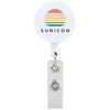 Beacon White Id Buddy Round Retractable Swivel Badge Reel