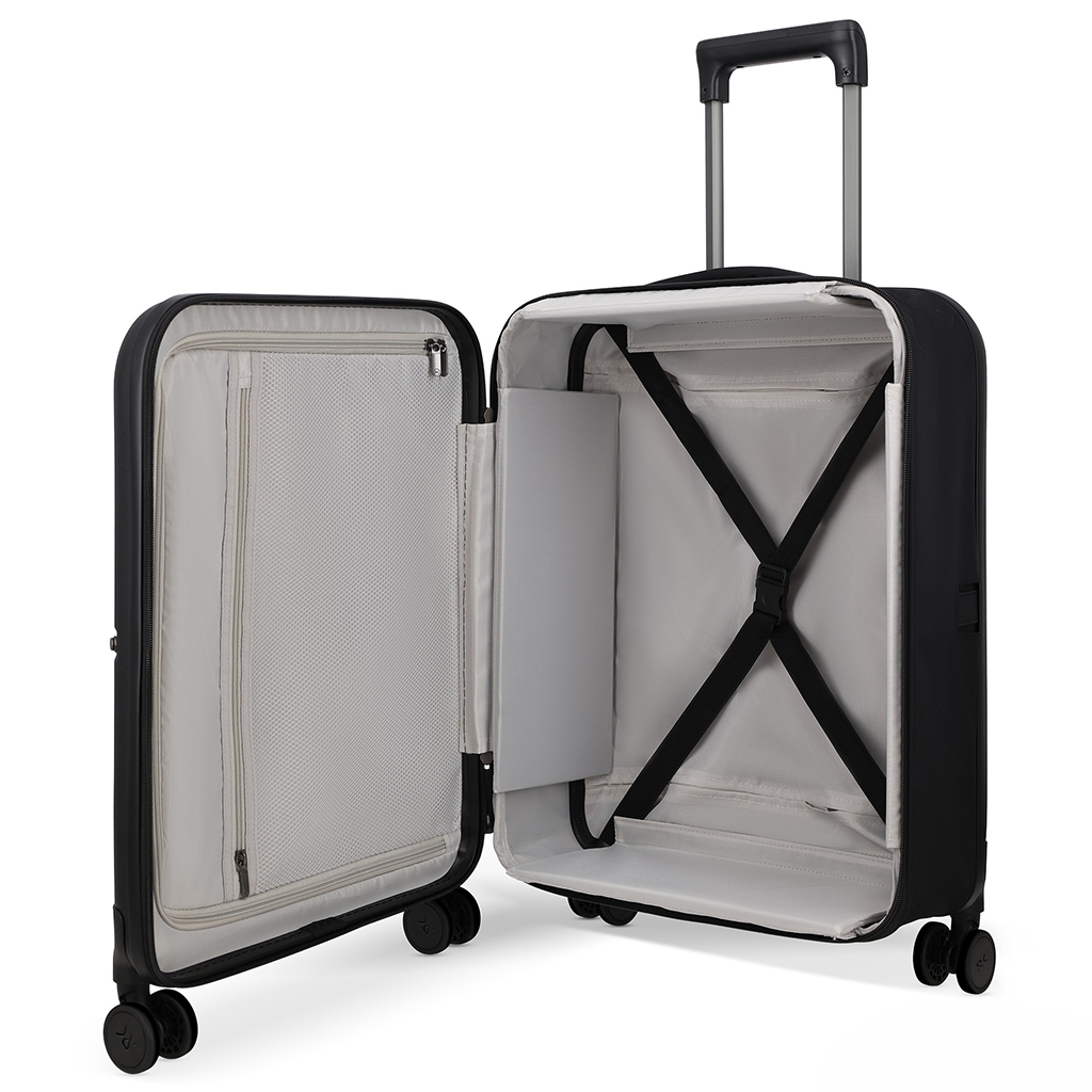 Rollink Black Mono 21" Carry On Luggage